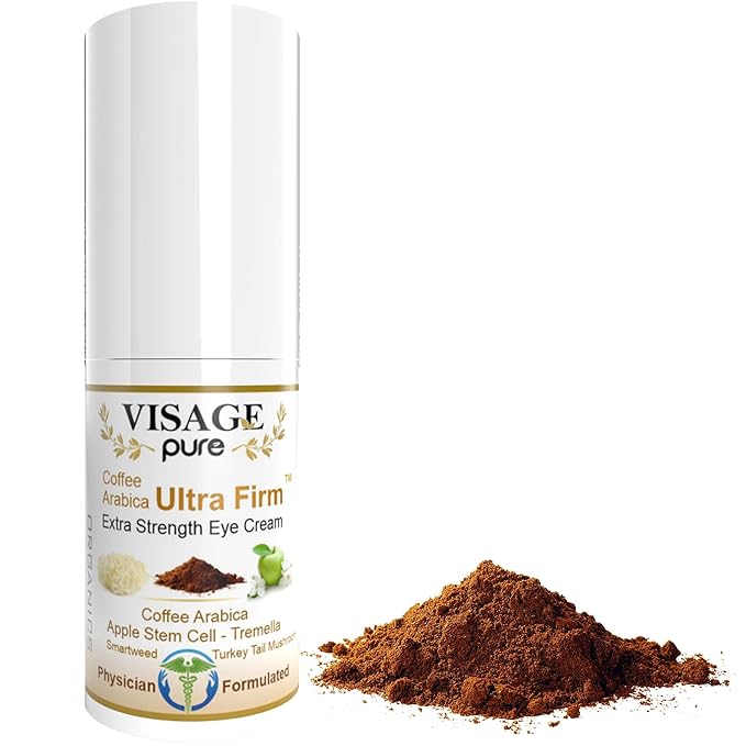 Caffeine Ultra Firm Eye Cream -Powerful Hydrating, Softening, and Firming Eye Cream. Fights Wrinkles, Puffiness, and Dark Circles - Organic - Physician Formulated - Research Supported