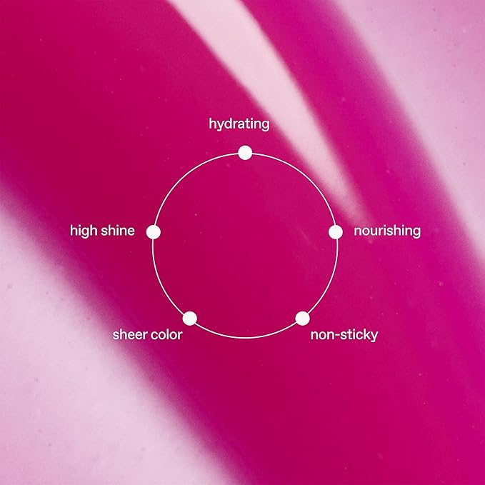 r.e.m. beauty by ariana grande | Essential Drip Glossy Balm in Strawberry Soda | High Shine Nourishing Lip Balm | Hydrating Hyaluronic Acid | Smooth Glossy Finish | High Shine, Nourishing, Hyaluronic Acid, Smooth Glossy Finish