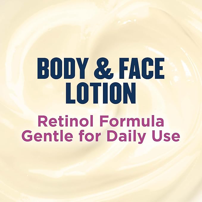 Gold Bond Age Renew Retinol Overnight Body & Face Lotion, 13 Oz, Anti-Aging Moisturizer for Visibly Plumper, Smoother Skin, 24-HR Hydration, Non-Irritating, Non-Greasy, Dermatologist-Tested, Unscented