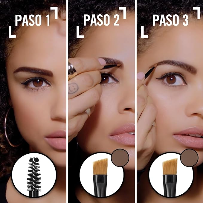 Rimmel Brow This Way Sculpting Kit, Dark Brown, Powder 0.04 oz., Wax 0.03 oz., Brow Sculpting & Styling Kit with Eyebrow Wax & Setting Powder