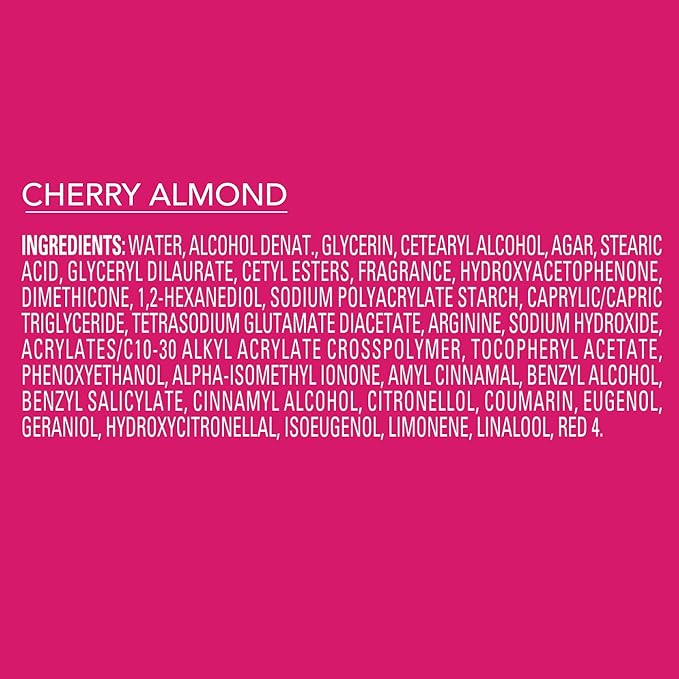 Jergens Cherry Almond Lotion Bursts, Squishy Heart-Shaped Moisturizer Bursts, Lotion Gifts for Teens, 38 Ct