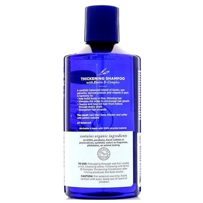 Avalon Organics, Thickening Shampoo, Biotin B-Complex Therapy, 14 fl oz (414 ml)