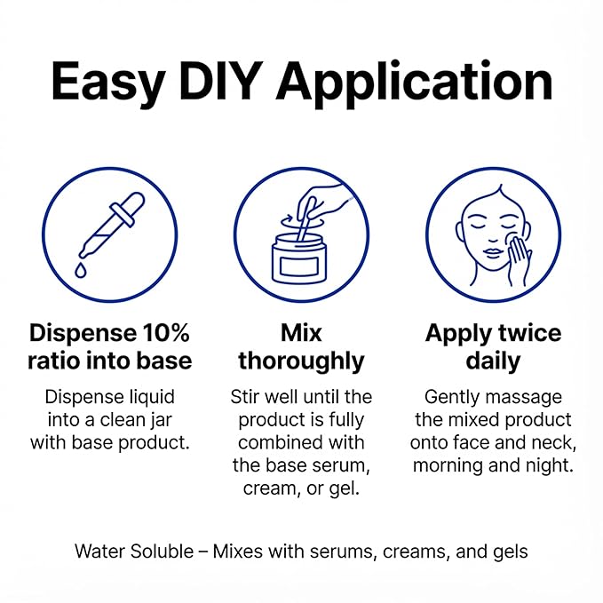 Skin Perfection Snap 8 Peptides Serum for Face - Anti Aging Peptide Serum for Fine Lines & Wrinkles - Diy Peptide Face with Hyaluronic Acid Crows Feet Diy Mix with Any Skincare 0.5oz