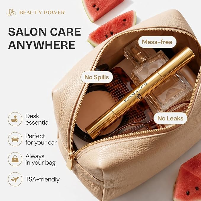 Beauty Power Nail Oil Cuticle Pen - Watermelon - Nail Strengthener & Growth Serum with Vitamin A, D, E, B5, Grapeseed & Natural Oils - Repair for Brittle, Peeling, Thin Nails - Gift Idea