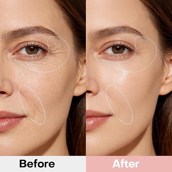 dewyhour Retinol Collagen Firming Hydrogel Patches - Under Eye Patches for Puffy Eyes & Dark Circles, Moisturizing Eye Mask with Caffeine & Hyaluronic Acid, Gentle Korean Skincare
