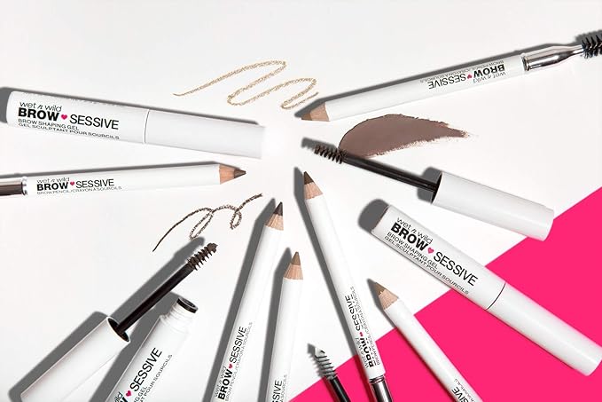 wet n wild Brow-Sessive Brow Pencil, Ultra-Precise Dual Ended Spoolie Brush for Perfect Buidlable Blendable Shaping, Natural Lasting Shades for Every Brow, Cruelty-Free & Vegan - Taupe(Packaged)