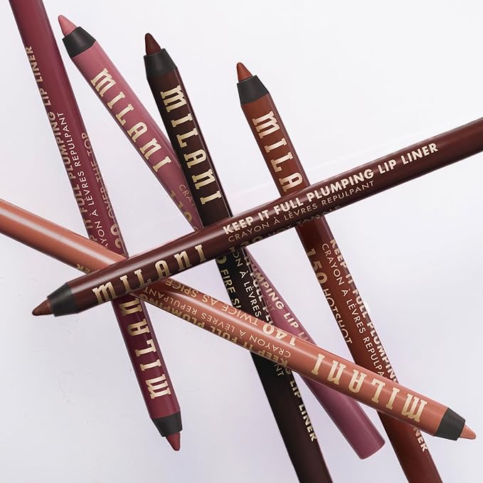 Milani Keep It Full Plumping Lip Liner - Long-Lasting Creamy Pencil for Visibly Fuller Lips - 8-Hour Wear with Chili Extract & Maxi-Lip - Vegan & Cruelty-Free, Made in USA, Over The Top