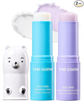 THESAEM Iceland Hydrating Eye Stick Bundle - 2 Pack (Hydrating + Peptide) 0.38 oz each - Cooling Balm for Dark Circles, Puffiness & Wrinkles - Under Eye Treatment with Niacinamide & 5-Peptide Complex