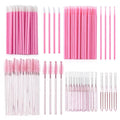 230 Pcs Micro Eyebrow Lash Spoolies Set Lash Lift Kit Eyelash Extension Supplies Pink Brow Lamination Supplies Disposable Eyebrow Spoolies Brush Lip Applicators Micro Swab Brush for Eyelash Extension