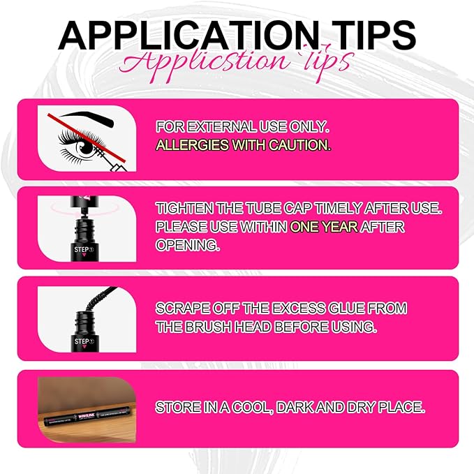 Lash Bond and Seal Black Eyelash Glue Waterproof Lash Clusters Glue for Cluster Lashes Strong Hold 150Hour Eyelash Adhesive at Home（5ml Black Bond+5ml Clear Seal）