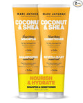 Marc Anthony Volumizing Shampoo and Conditioner Set with Coconut Oil & Shea Butter - Nourishing & Hydrating Haircare Infused with Biotin for Dry & Damaged Hair - Restore Moisture & Protects Hair