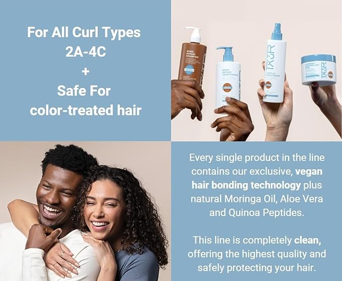 Bond Repair Conditioner For All Textured Hair Types, Hydrates, Smooths & Detangles While Providing Protection To Your Curls From Future Damage, 12 Fl Oz
