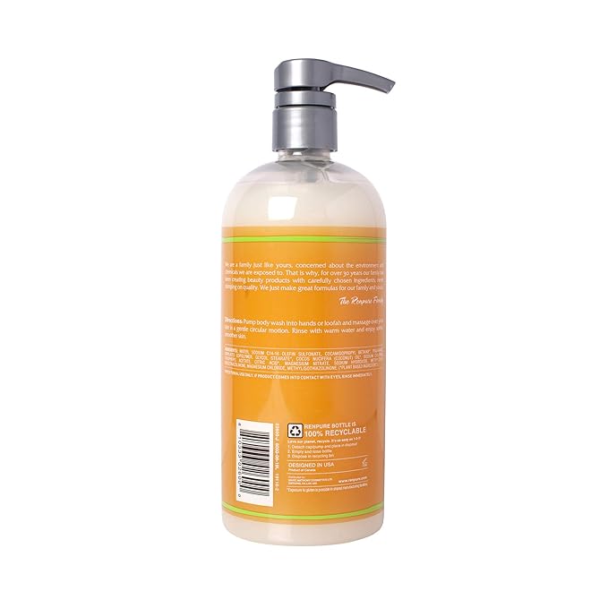 RENPURE Coconut Milk & Vitamin E Body Wash, 24 Fl Oz