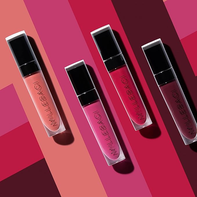 Nouba Millebaci Long Lasting Liquid Lipstick Purple, Lustrous Moisturizing Creamy Formula with Vitamin E Intense Color Pigment High Impact Makeup Lip Cream Color Stick Balm For Women (Color 24)