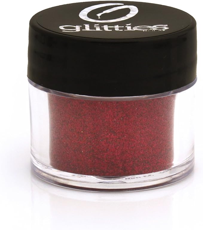 GLITTIES - Obsession - Cosmetic Grade Extra Fine (.006") Loose Glitter Powder Safe for Skin! Perfect for Makeup, Body Tattoos, Face, Hair, Lips, Soap, Lotion, Nail Art - (10 Gram Jar)
