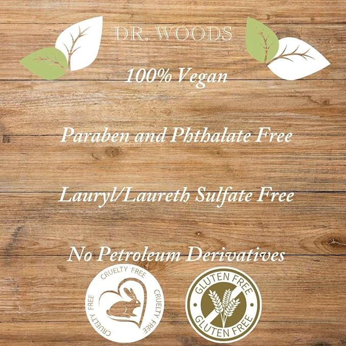 Dr. Woods Pure Tea Tree Liquid Castile Soap - Natural Castile Soap for Body, Hands, and Face with Vitamin E and Hemp Oil, for Men and Women - 32 Fl Oz, Pack of 2