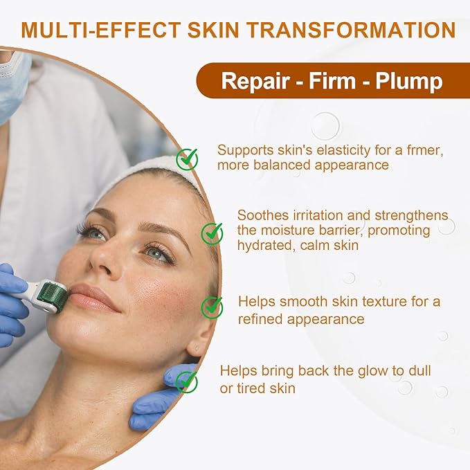 Salmon DNA PDRN Face Serum: Recovery Serum with EGF Peptide Collagen Growth Factor for Sensitive & Post-Microneedling - Soothe Redness & Repair Skin Barrier in 72 Hours - 1 Fl Oz