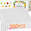 VISRIE 350 Pack Lip Balm Unlabeled, Natural Lip Balm Bulk Blank Tube, Personalized Lip Balms for Party Favors Adults and Bridal Shower Favors or Baby Shower Gifts-7 Flavors