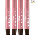 Burt's Bees Shimmer Lip Tint Set, Mothers Day Gifts, Tinted Lip Balm Stick, Moisturizing for All Day Hydration with Natural Origin Glowy Pigmented Finish & Buildable Color, Peony (4-Pack)