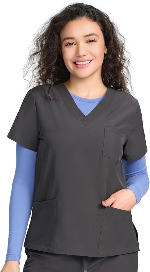 COZYFIT Scrub Undershirts Long Sleeve Women - Underscrub Comfort Tee