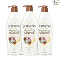 Jergens Hydrating Coconut Body Lotion, Hand and Body Moisturizer, Infused with Coconut Oil, Hydrates Dry Skin Instantly, Dermatologist Tested, 16.8 oz, Pack of 3