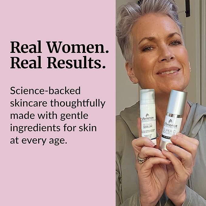 Vibriance Dynamic Duo Skincare Bundle | Super C Vitamin Serum, Retinol Skin Care Set - Age-Defying Night and Day Retinol and Vitamin C Serum for Face Routine Skincare Kit