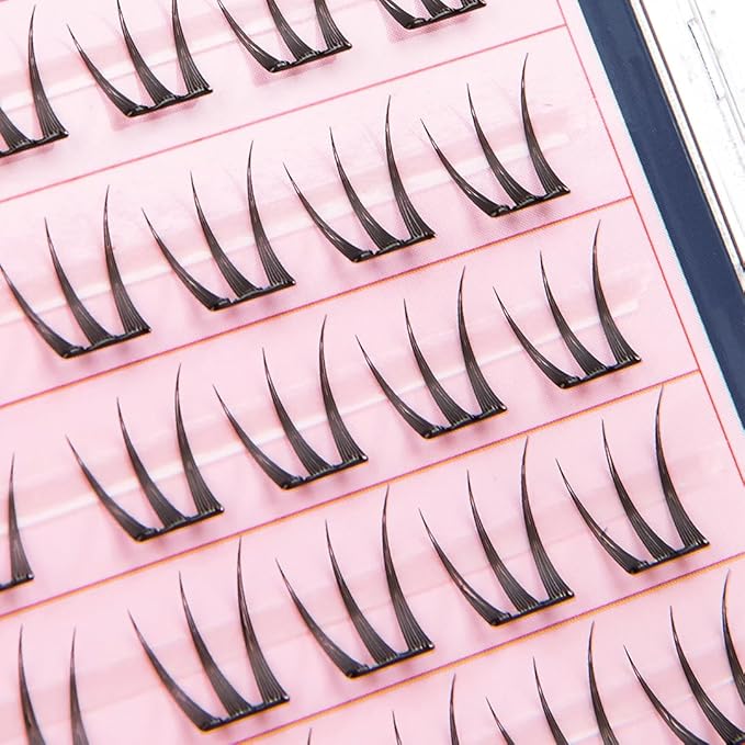 CORINGCO Toktok Hara Light Self Adhesive False Eyelashes, Natural Look, No Glue Needed, Assorted Set of 9/10/11mm, Reusable Lash Clusters Kbeauty - Muse