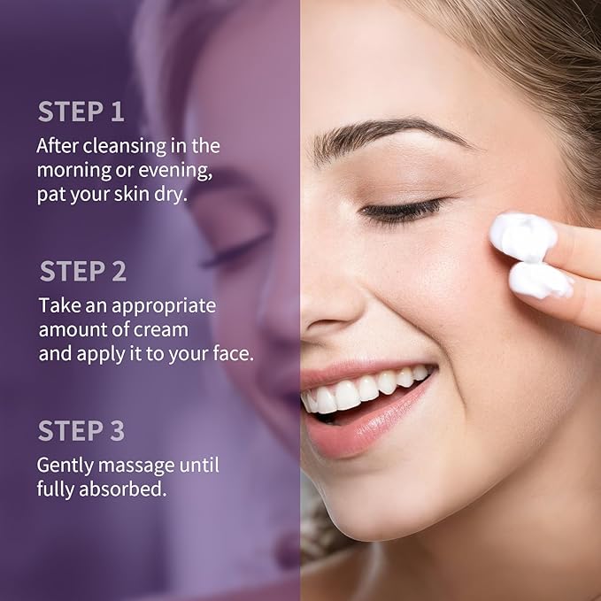 Instant Face Lift Firming Cream, Retinol Collagen & Hyaluronic Acid, Anti-Aging Moisturizer, Anti Wrinkles for Neck, Under Eye & Smile Lines, Day & Night, 2.82 Oz