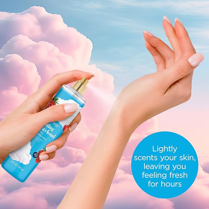Bodycology Long-Lasting Fragrance Body Mist, Floating On A Cloud, 8 fl oz (Pack of 2)