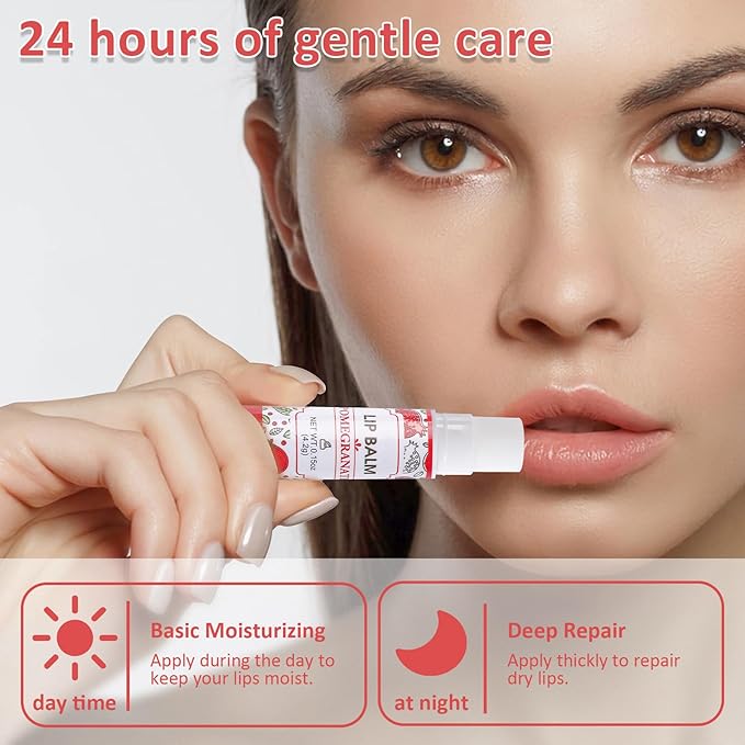 VISRIE 16 Pack Lip Balm, Natural Lip Balm Bulk with Vitamin E and Coconut Oil, Bulk Moisturizing Lip Balms for Dry Lips-16 Flavors