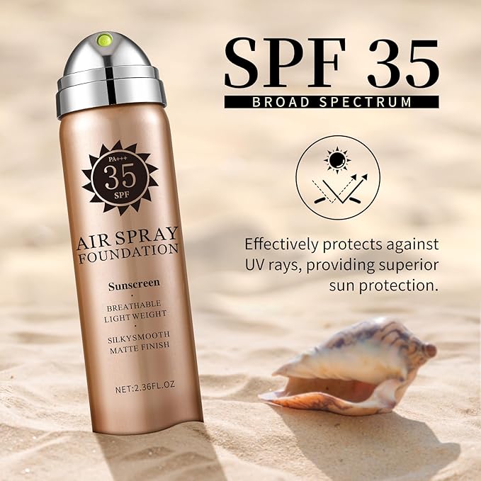 Air Brush Makeup Foundation,Magic Minerals Airbrush Foundation Makeup,Silk Flawless,Buildable Coverage,Moisturizing Formula for Smooth Radiant Skin,01 Natural/Warm Porcelain（Sunscreen）