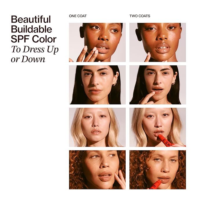 Daily Lip Sun Gloss SPF 30 in Iced Coffee (.59 Oz), Made with clean Ingredients like Mango Butter & Rosehip Oil for Nourishing and Hydrating, Hyaluronic acid for plumping, Glossy, modern neutral color