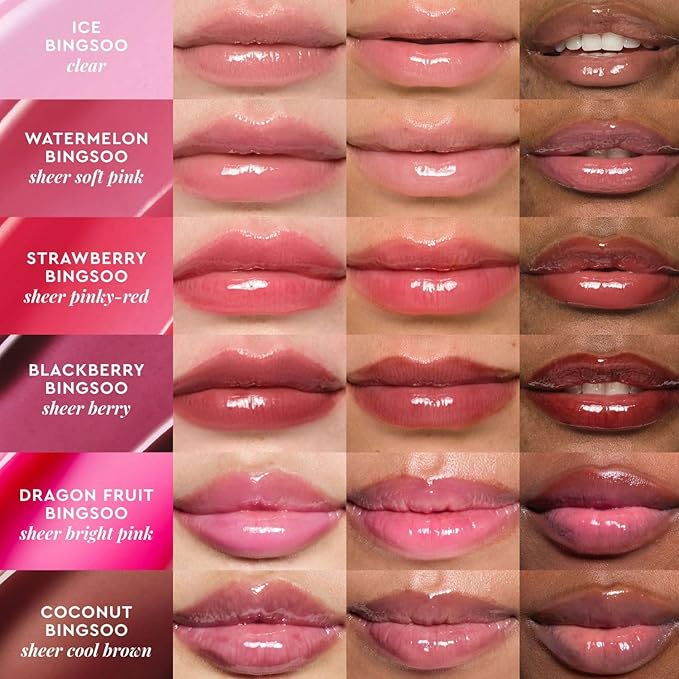 Glow Recipe Glass Balm Lip Treatment - 12Hr Hydrating Lip Balm & Moisturizer with Hyaluronic Acid to Smooth, Plump & Protect from Dryness, High Shine Finish - Fig Bingsoo (15 ml)