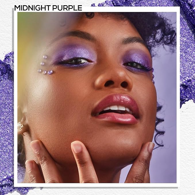 MAKI YIKA Dark Purple Crème Eyeshadow Single, Shimmer Cream Lavender Eye Shadow palette for Women Color Stay Long Lasting Waterproof Eye Makeup Monochrome Eyeshadows,#16