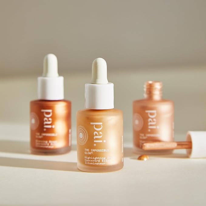 Pai Skincare - The Impossible Glow Organic Hyaluronic Acid + Sea Kelp Glow Drops | Natural, Vegan, Sensitive Skincare (Bronze, 0.34 fl oz | 10 ml)
