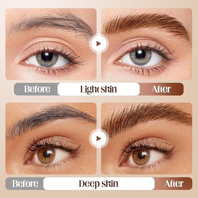 Long-lasting Waterproof Smudge-proof Liquid Eyebrow Gel/Tint, Sweatproof Eyebrow Dye Cream - Multifunctional Brow Definer for Salon Use, Eyebrow Dye for Women （BLONDE）