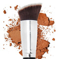 Contour Brush Bronzer Blush - Flat Angled Kabuki Brush for Face, Foundation Brush, Dense Synthetic Bristles for Blending, Buffing, Stippling, Setting with Powder Cream Liquid Makeup