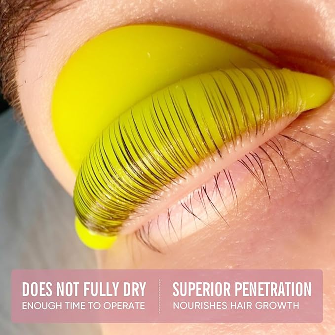 Lash Lift Glue Korean Lash Lift Balm Glue Eyelash Perm Balm Fruit Flavor Lifting Curling Gel for Lash Perm Kit 10g (Rose)