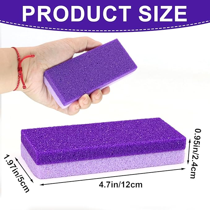 Pumice Stone for Feet 4 Pack Foot Pumice Stone Foot Pumice Stone for Dead Skin Double Sided Pedicure Tools for Feet Pumice Stone for Feet Callus Remover for Feet and Heels