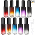 Segbeauty 0.34oz Perfume Atomizer, 10 Pack Glass Mini Travel Perfume Bottle Refillable, 10ml Empty Travel Size Bottles for Cologne Fragrance, Cologne Sprayer with Transfer Tools Set for Refill
