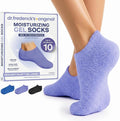 Dr. Frederick’s Original Moisturizing Gel Socks for Men & Women – Dry Feet & Cracked Heel Treatment – Full Foot Gel Lining with Mango Butter, Shea Butter, Jojoba & Coconut Oil (Purple Paradise)