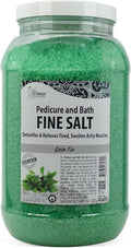 SPA REDI - Detox Foot Soak Pedicure and Bath Fine Salt, Green Tea, 128 Oz - Made with Dead Sea Salts, Argan Oil, Coconut Oil, and Essential Oil - Hydrates, Softens and Moisturizes