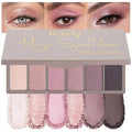 Kaely 6 Colors Mini Pink Eye Shadow Palette Makeup, Neutral Matte Shimmer Eyeshadow Palette for Older Women Highly Pigmented Waterproof, paleta de sombras de ojos, Vegan & Cruelty-free, 07