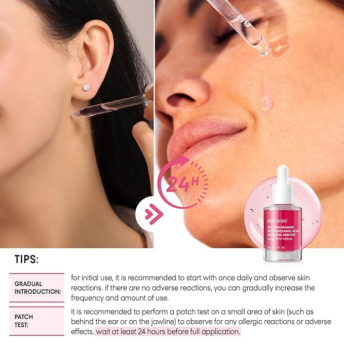 10% Niacinamide 5% Tranexamic Acid 2% Alpha-Arbutin Dark Spot Serum with Ceramides, Hyaluronic Acid Centella & Asiatica - Vegan Paraben Fragrance Cruelty Free 1 FL OZ