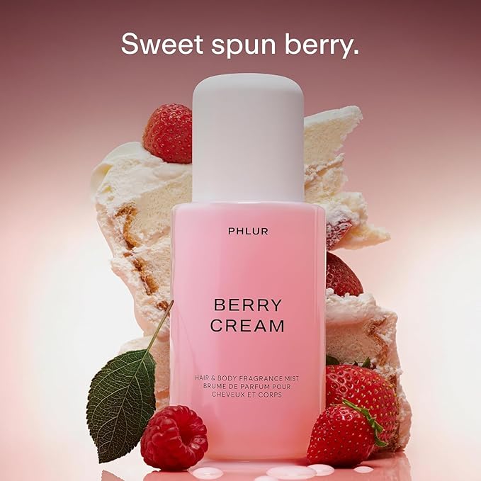 PHLUR Berry Matcha Latte Body Mist Set, 8 Fl Oz Each ($78 Value) - Hair and Body Perfume for Women
