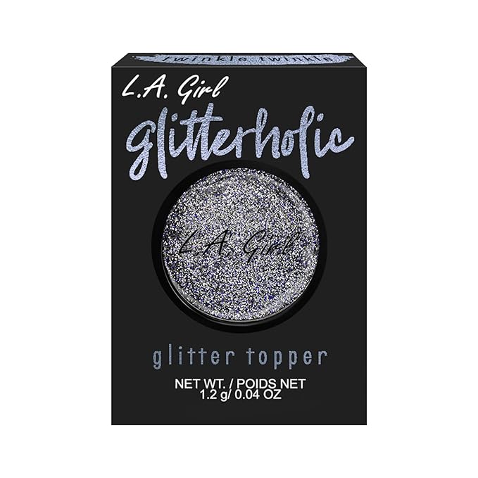 L.A. Girl Glitterholic Glitter Topper, Twinkle Twinkle GGP452 (Pack of 2)