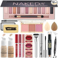 All in One Makeup Kit for Women & Teens - Full Cosmetics Kit with Everything for Beginners & Professionals - 12-Shimmer