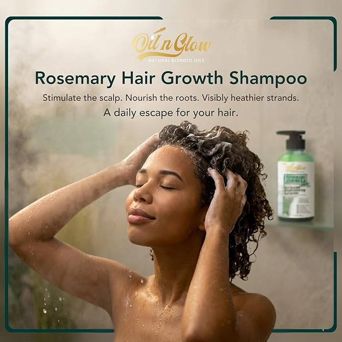USDA Organic Rosemary Shampoo For Hair Growth For Thickening & Strengthening for Men & Women with Biotin, Scalp DHT Blocker Saw Palmetto For Thinning Hair Loss 10 Fl. Oz- Fragrance Free