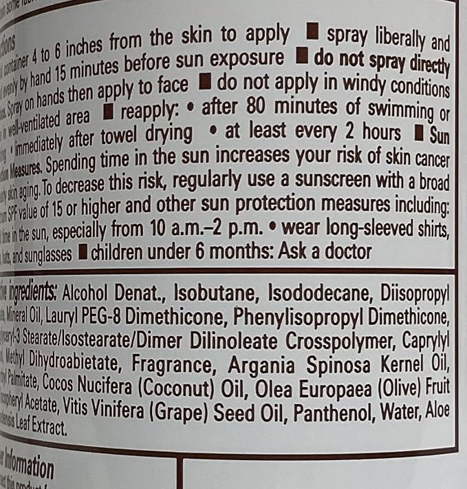 Banana Boat Ultra Mist Dry Oil Spray Spf15 6oz