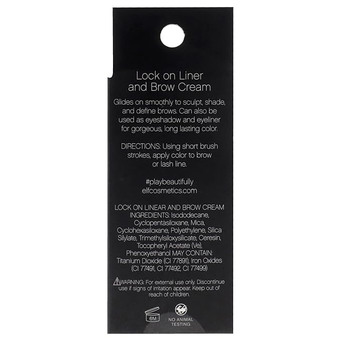 e.l.f. Lock On Liner and Brow Cream 81945 Espresso 0.6oz